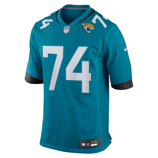 Fred Johnson Jacksonville Jaguars Nike Team Game Jersey - Teal - Image 2
