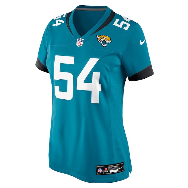 Jack Kiser Jacksonville Jaguars Nike Women's Team Game Jersey - Teal - Image 2