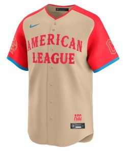 Alternative view of Jose Ramirez American League Nike 2024 MLB All-Star Game Limited Player Jersey - Cream