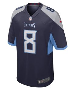 Alternative view of Will Levis Tennessee Titans Nike Youth Game Jersey - Navy