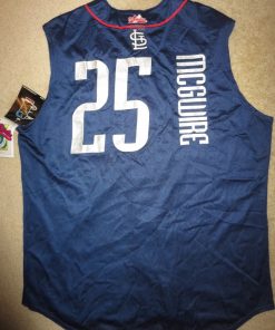 Alternative view of Mark McGwire St. Louis Cardinals 1999 All-Star Classic Limited Jersey - Blue