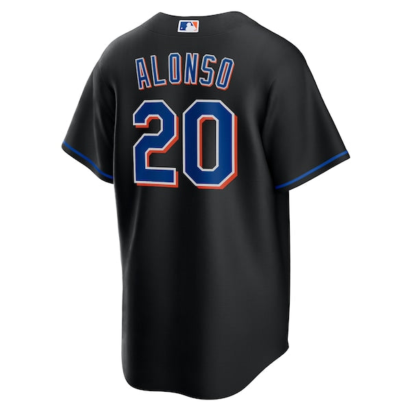 Pete Alonso New York Mets Nike 2022 Alternate Replica Player Jersey - Black - Image 3