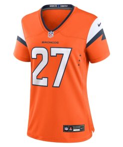 Alternative view of J.K. Dobbins Denver Broncos Nike Women's Team Game Jersey -  Orange