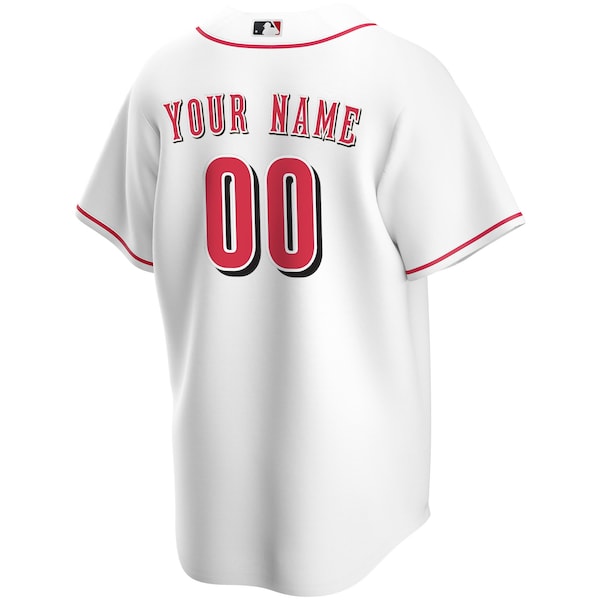 Cincinnati Reds Nike Home Replica Custom Jersey - White - Image 3