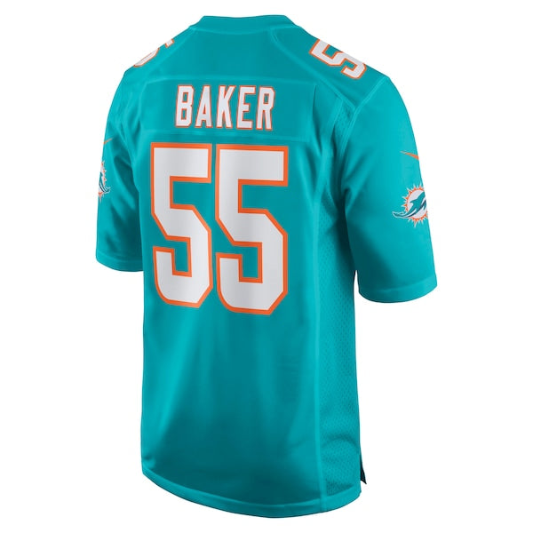 Jerome Baker Miami Dolphins Nike Game Jersey - Aqua - Image 3