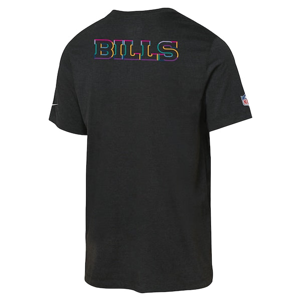Buffalo Bills Nike Youth 2025 NFL Crucial Catch Tri-Blend Dri-FIT T-Shirt - Black - Image 3