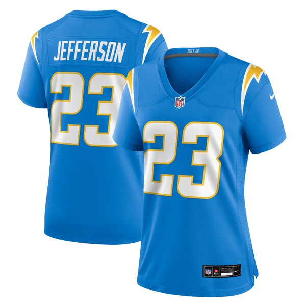 Tony Jefferson Los Angeles Chargers Nike Women's Team Game Jersey - Powder Blue - Image 2