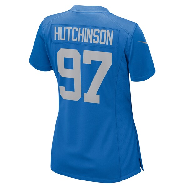 Aidan Hutchinson Detroit Lions Nike Women's Player Jersey - Blue/Silver - Image 5
