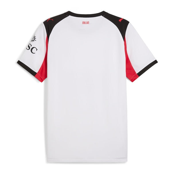 AC Milan Puma 2025/26 Away Replica Jersey - White/Red - Image 4