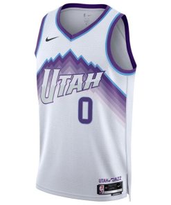 Alternative view of Taylor Hendricks Utah Jazz Nike Unisex Swingman Jersey - Association Edition - White