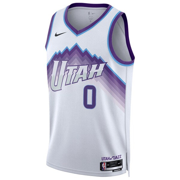 Taylor Hendricks Utah Jazz Nike Unisex Swingman Jersey - Association Edition - White - Image 2