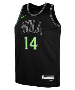 Alternative view of Brandon Ingram New Orleans Pelicans Nike Youth  Swingman Replica Jersey - City Edition - Black