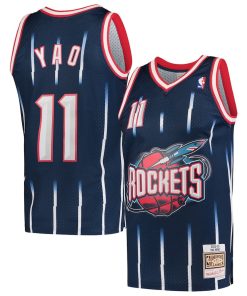 Yao Ming Houston Rockets Hardwood Classics 2002-03 Swingman Jersey - Navy