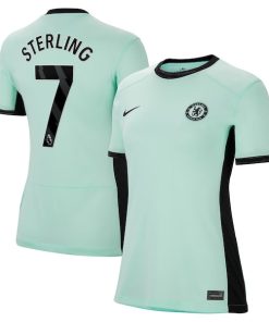 Raheem Sterling Chelsea Nike Women's 2023/24 Third Stadium Replica Player Jersey - Mint