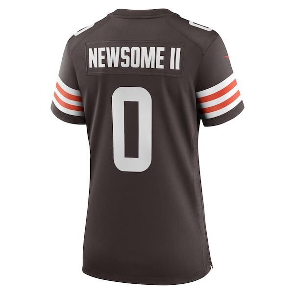 Greg Newsome II Cleveland Browns Nike Women's Team Game Jersey - Brown - Image 3