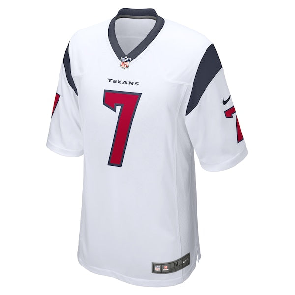 CJ Stroud Houston Texans Nike 2023 NFL Draft First Round Pick Game Jersey - White/Navy/Red - Image 3