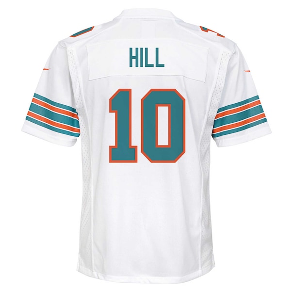 Tyreek Hill Miami Dolphins Nike Youth Alternate Player Game Jersey - White - Image 3