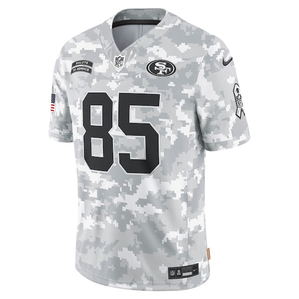 George Kittle San Francisco 49ers Nike 2024 Salute to Service Limited Jersey - Arctic Camo - Image 2