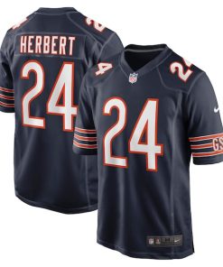 Khalil Herbert Chicago Bears Nike Game Jersey - Navy/Orange
