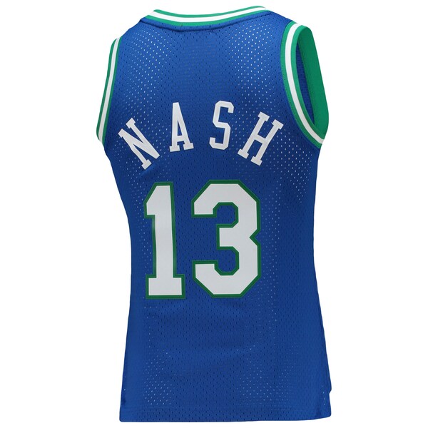 Steve Nash Dallas Mavericks Women's 1998/99 Hardwood Classics Swingman Jersey - Blue - Image 3
