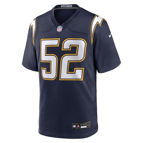 Khalil Mack Los Angeles Chargers Nike Alternate Super Chargers Game Player Jersey - Navy/Gold - Image 3