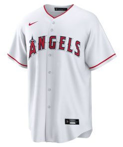 Alternative view of Los Angeles Angels Nike #1 Groom Home Replica Jersey - White
