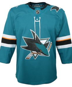 Alternative view of San Jose Sharks Youth Home Premier Blank Jersey - Teal