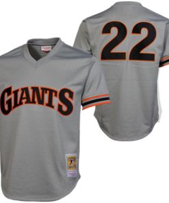 Will Clark San Francisco Giants 1989 Authentic Cooperstown Collection Batting Practice Jersey - Gray