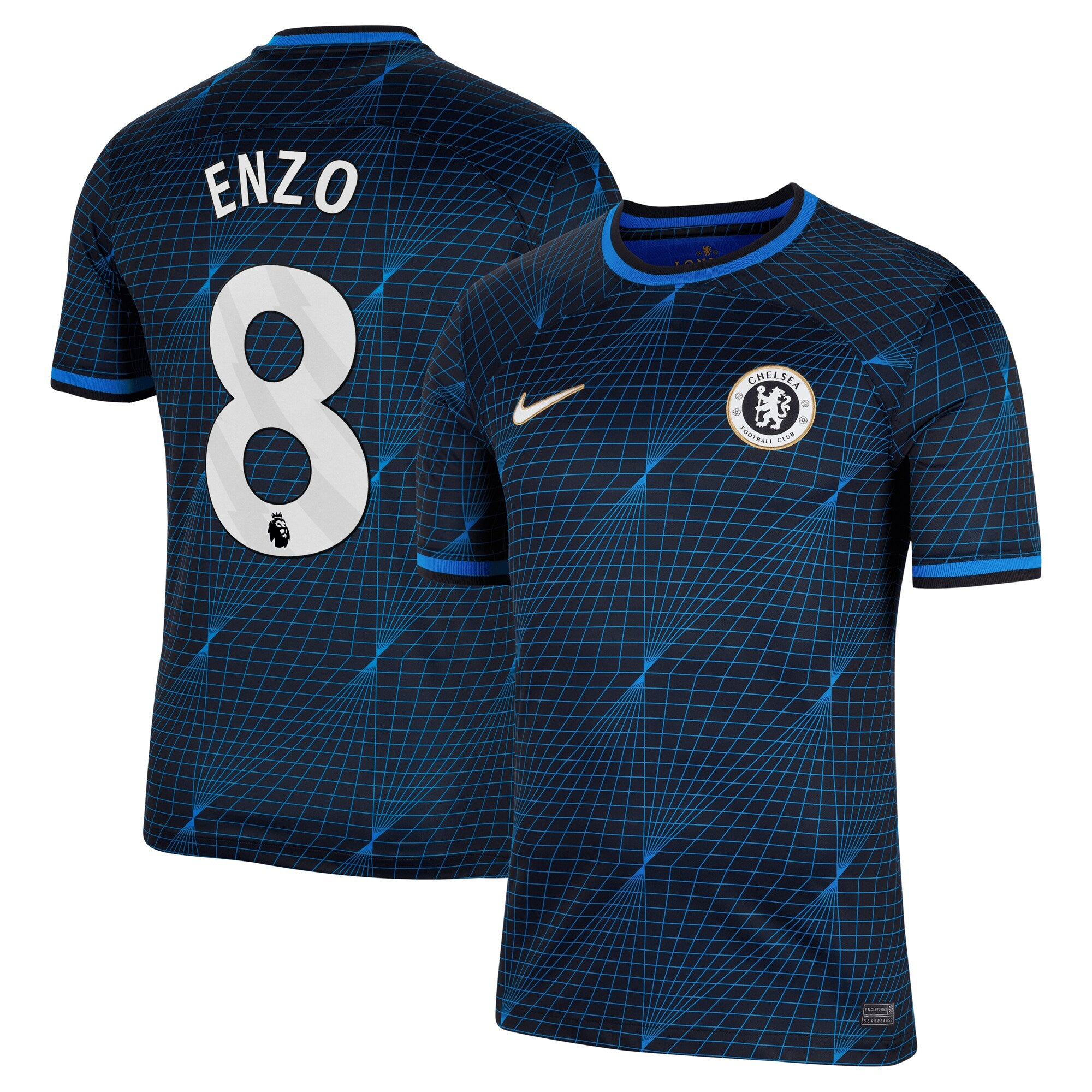 Enzo Fern¨¢ndez Chelsea Nike 2023/24 Home Stadium Replica Jersey - Blue/Mint/Navy - Image 6