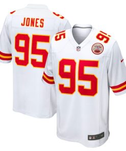 Chris Jones Kansas City Chiefs Nike  Game Jersey - White/Red