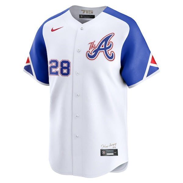 Matt Olson Atlanta Braves Nike City Connect Limited Player Jersey - White - Image 2