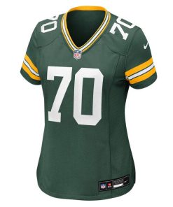 Alternative view of Darian Kinnard Green Bay Packers Nike Women's Team Game Jersey -  Green