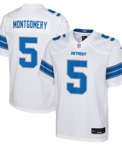 David Montgomery Detroit Lions Nike Youth Player Game Jersey - White