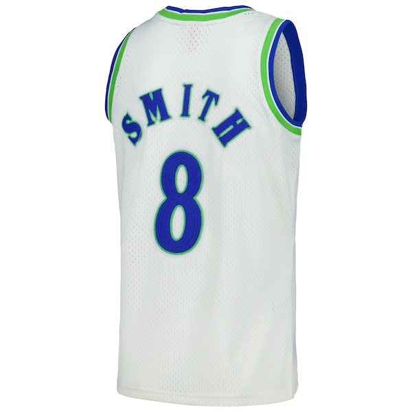 Steve Smith Atlanta Hawks Chainstitch Swingman Jersey - Cream - Image 4