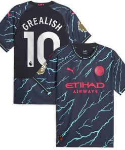 Jack Grealish Manchester City Puma 2023/24 Third Authentic Player Jersey - Navy
