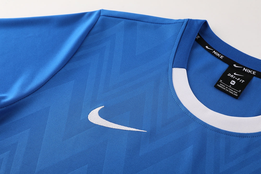 Nike Short Sleeve Training Jersey Set-ND06- Blue/White - Image 6