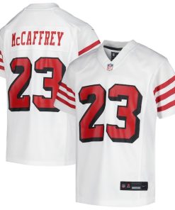 Christian McCaffrey San Francisco 49ers Nike Youth Game Jersey - White