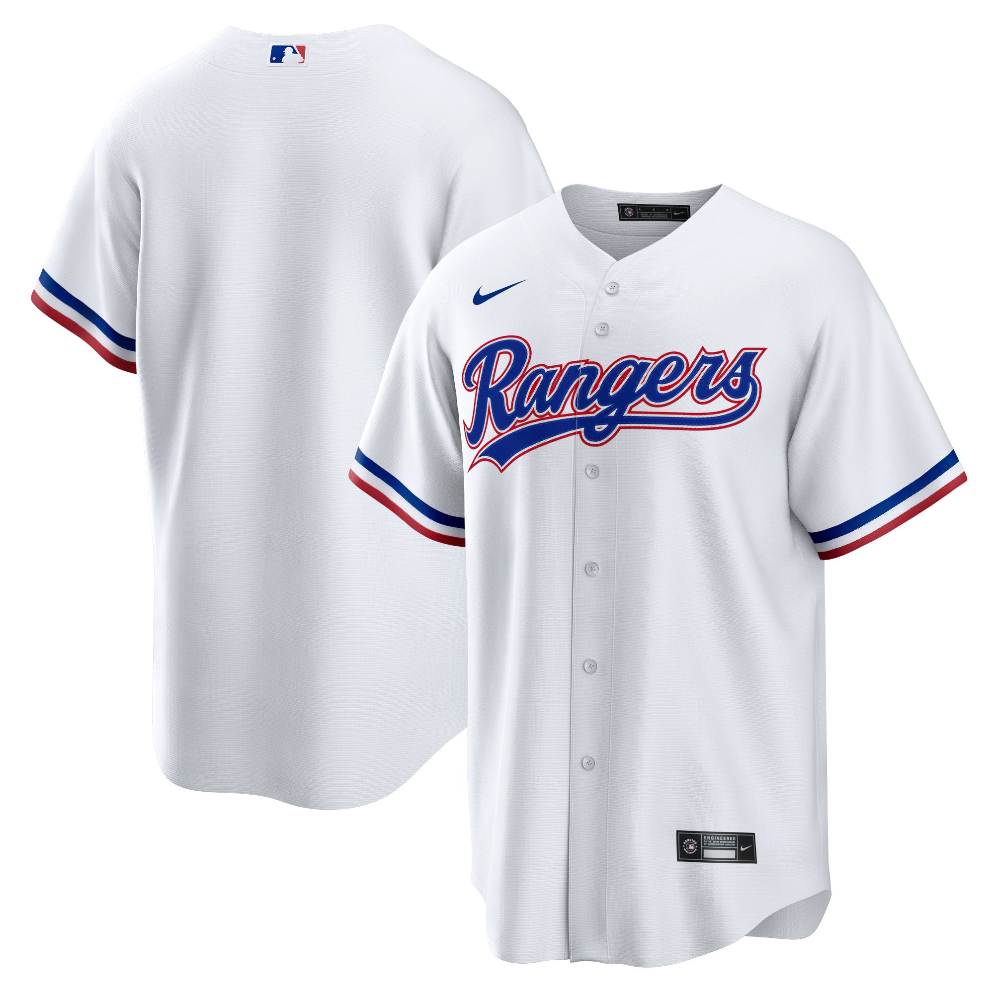 Texas Rangers Nike Alternate Replica Team Logo Jersey - Royal/White/Gray - Image 7