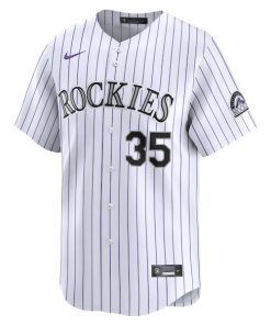 Alternative view of Elias Diaz Colorado Rockies Nike Home Limited Player Jersey - White