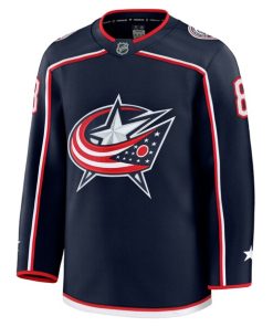 Alternative view of Zach Werenski Columbus Blue Jackets  Home Premium Jersey - Navy