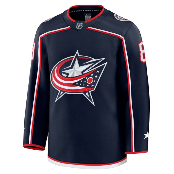 Zach Werenski Columbus Blue Jackets Home Premium Jersey - Navy - Image 2