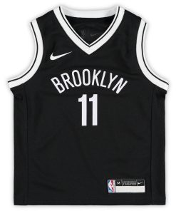 Alternative view of Kyrie Irving Brooklyn Nets Preschool Nike 2019/20 Jersey - Black - Icon Edition