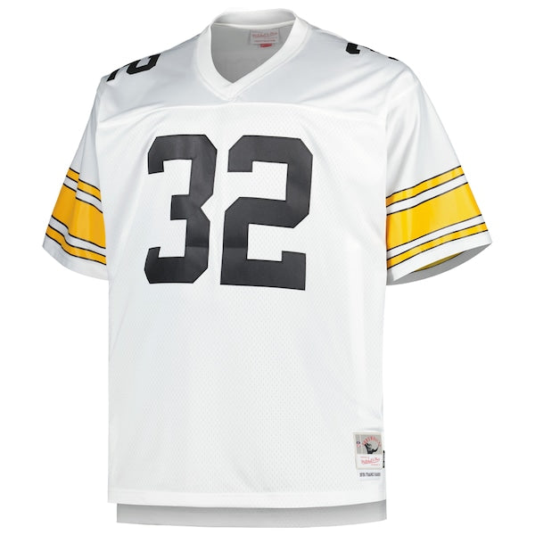 Franco Harris Pittsburgh Steelers Big & Tall 1976 Retired Player Replica Jersey - White/Black - Image 3