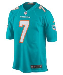 Alternative view of Jason Sanders Miami Dolphins Nike Game Jersey - Aqua