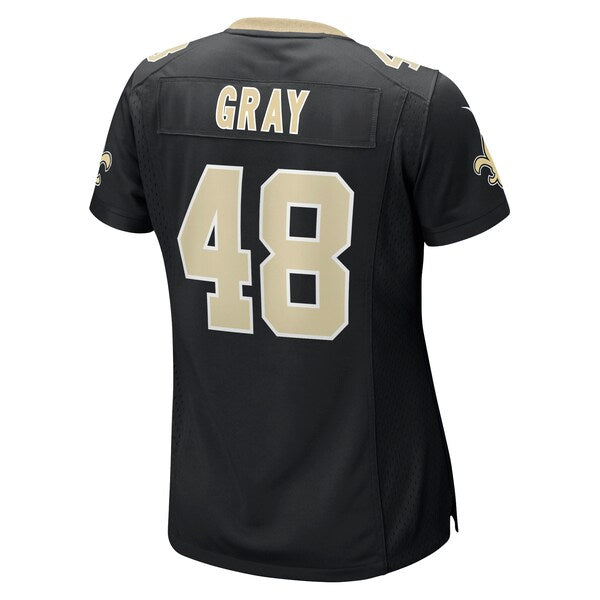 J.T. Gray New Orleans Saints Nike Women's Game Jersey - Black - Image 3