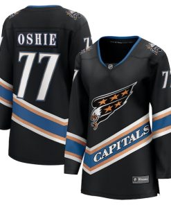 Alternative view of TJ Oshie Washington Capitals  Women's Alternate 50th Anniversary Premier Breakaway Player Jersey - Black/Navy
