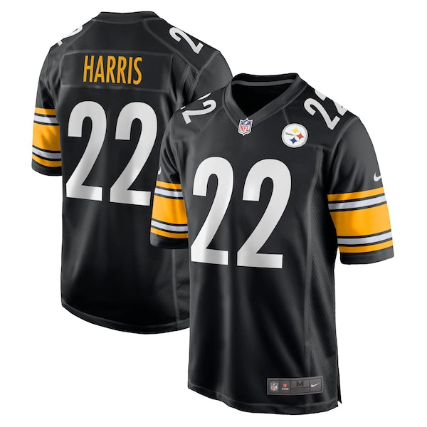 Najee Harris Pittsburgh Steelers Nike Youth Game Jersey - Black/White - Image 2