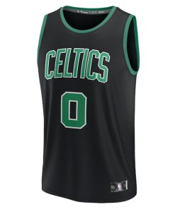 Alternative view of Jayson Tatum Boston Celtics  Youth Fast Break Replica Player Jersey - Statement Edition - Black