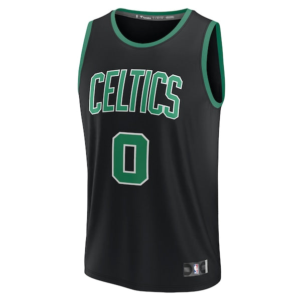 Jayson Tatum Boston Celtics Youth Fast Break Replica Player Jersey - Statement Edition - Black - Image 2