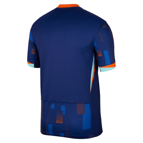 Netherlands National Team Nike 2024 Away Replica Blank Jersey - Blue - Image 4